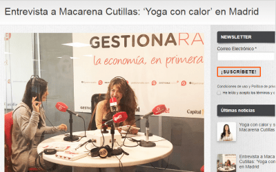 Entrevista a Macarena Cutillas: ‘Yoga con calor’ en Gestiona Radio Madrid